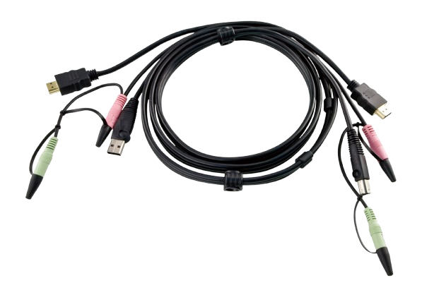 HDMI (M-M), USB 2.0 (Type A-B) Cable with Audio 1.8m 
